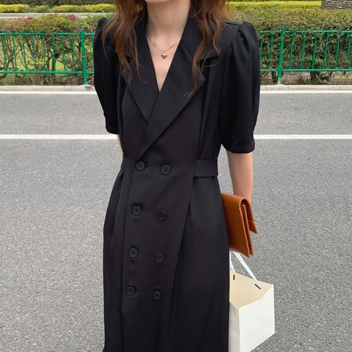 Длинная юбка, пиджак классического кроя, рубашка, сексуальное платье, по фигуре, яркий броский стиль, рукава фонарики, французский стиль