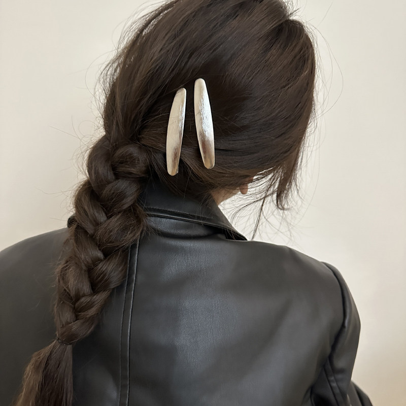 拉丝发夹鸭嘴夹简约百搭