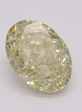 CY宝饰 GIA彩钻0.71克拉中彩黄色FBY / VVS1椭圆形裸钻裸石