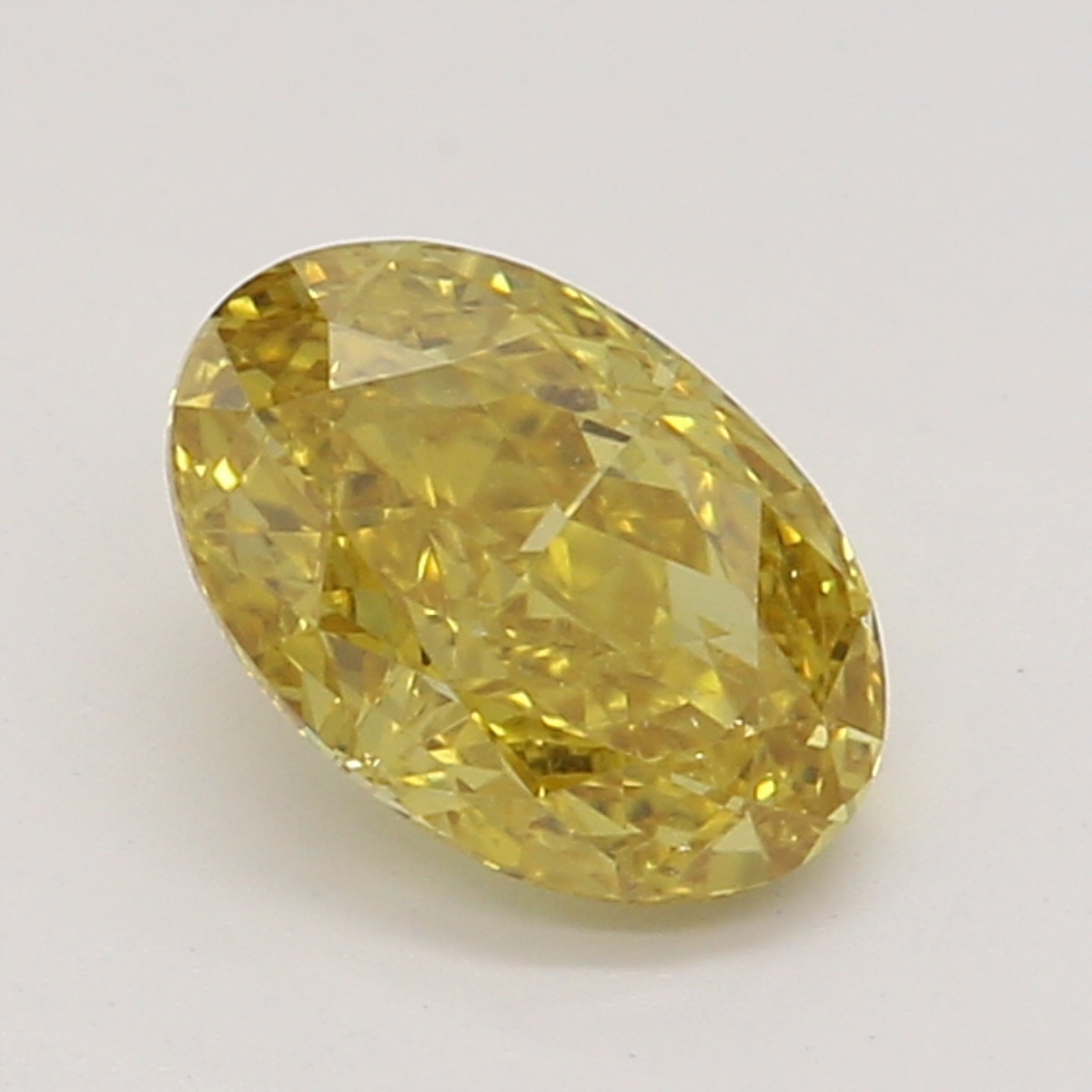 CY宝饰 GIA彩钻0.42克拉深彩黄色FDOY / SI1椭圆形裸钻裸石