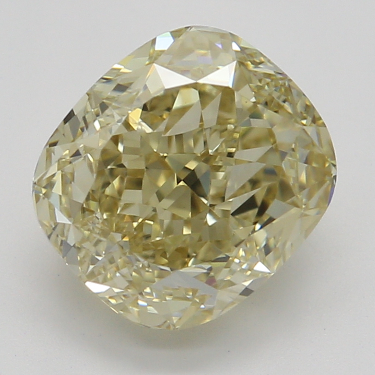 CY宝饰 GIA彩钻1.53克拉中彩黄色FBY / VS2枕形裸钻裸石