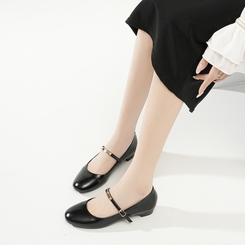 复古玛丽珍单鞋一字扣带平底跟女工作日常通勤鞋女鞋,女鞋,玛丽珍鞋,淘宝优惠券,粉丝福利购,淘宝优惠卷