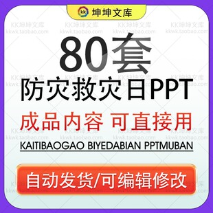 5.12全国防灾减灾日PPT模板学生防震防灾知识教育班会含内容课件