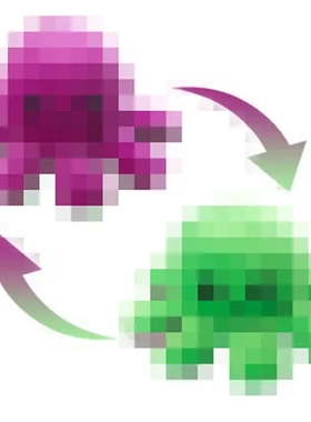 章鱼翻转毛绒玩具翻面LOGO可加八爪鱼表情玩偶公仔可爱双面