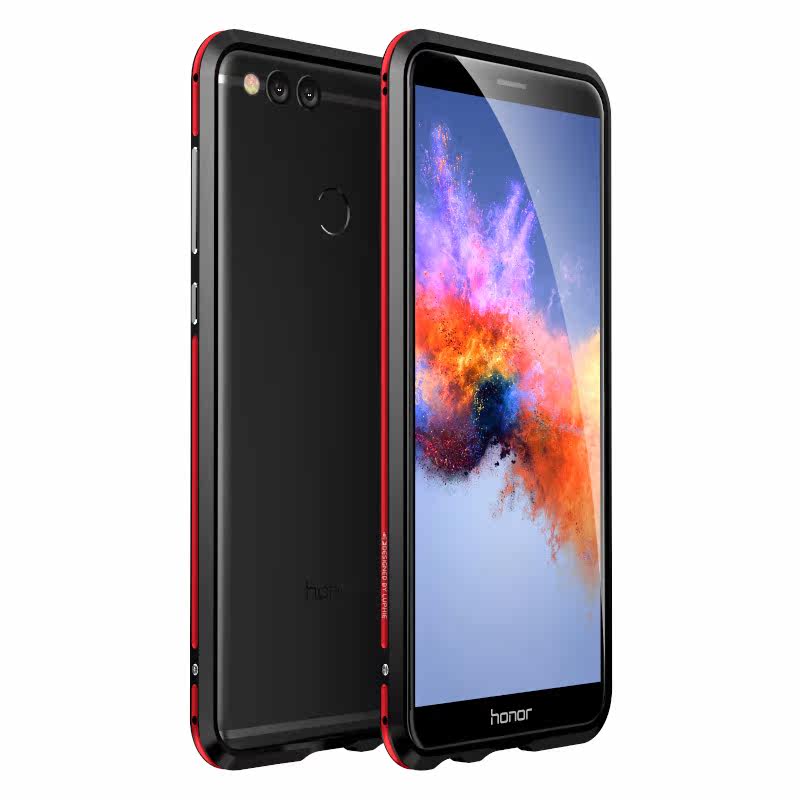 Luphie Bicolor Blade Sword Slim Light Aluminum Bumper Metal Shell Case for Huawei Honor 7X