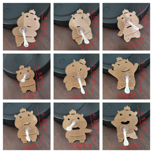 提拉米苏烘焙专用水豚噜噜图案撒粉模具可定制