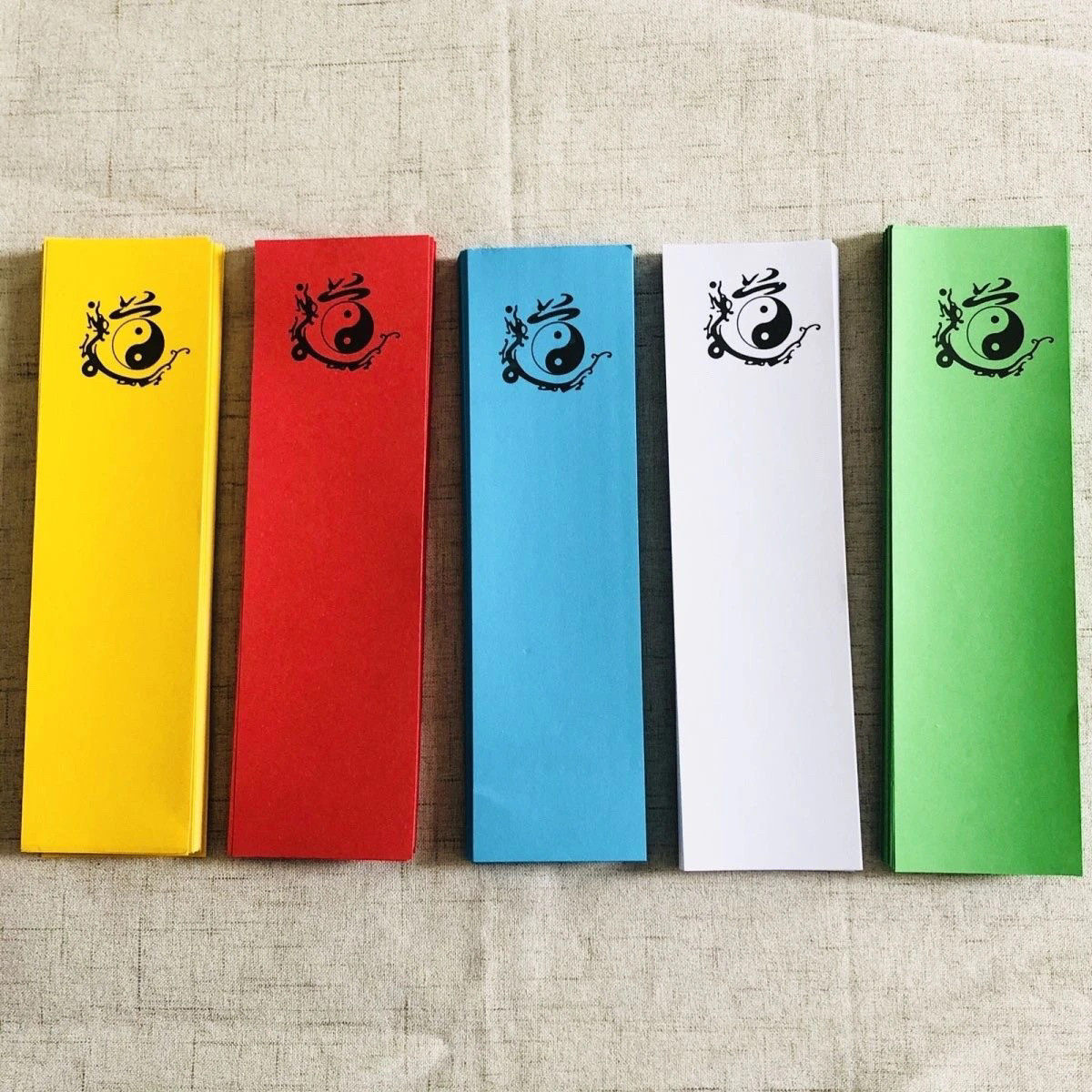 新款五色纸太极八卦道字画福写福纸500张书画专用纸21&times;6厘米