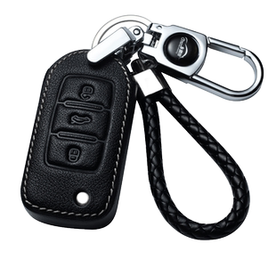 适用于大众钥匙套宝来朗逸速腾探岳途观polo迈腾汽车真皮锁匙包套