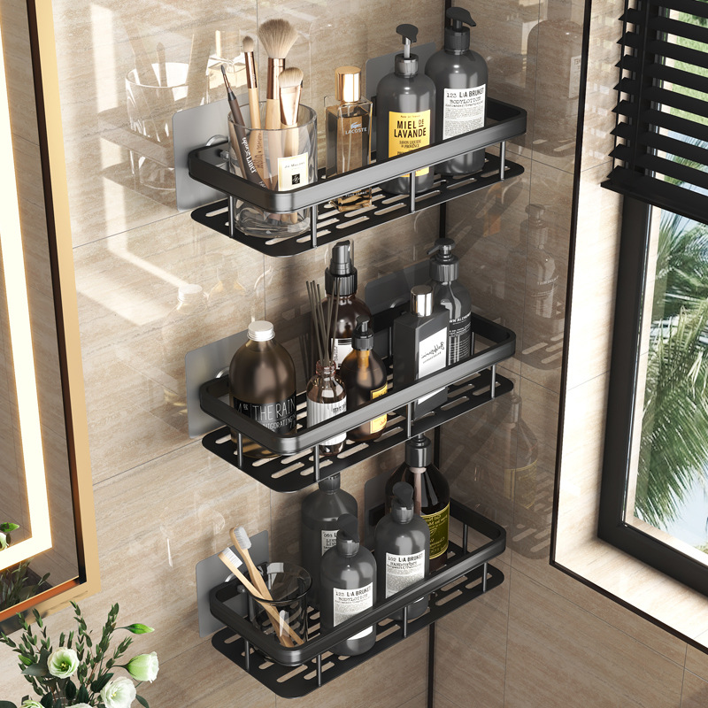 bathroom shelf toilet storage rack no punching shower racks-封面