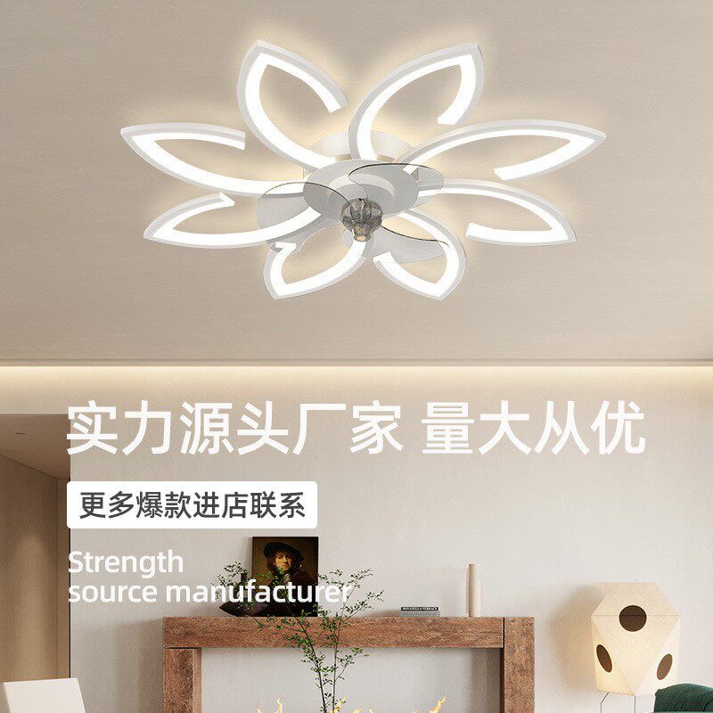 110Vceiling mounted fan lamp bedroom flower shapedminimalist
