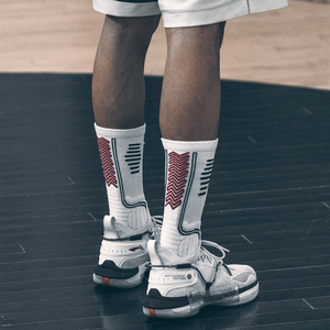 UZIS闪击6袜子实战篮球袜男高帮精英袜毛巾袜专业运动袜长筒袜子