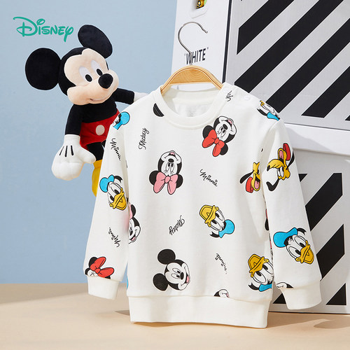 迪士尼童装春秋季儿童卡通卫衣