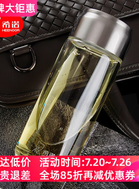 希诺加厚透明防漏喝水单层玻璃杯