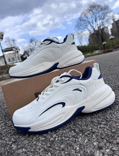 王一博同款 复古跑步鞋 2024新款 厚底老爹鞋 男 休闲鞋 安踏ACE运动鞋