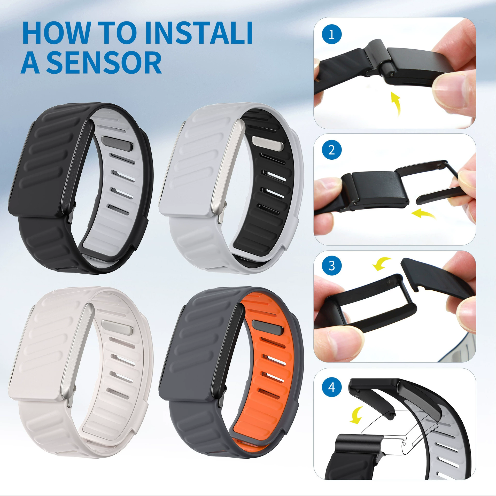 适用Whoop4.0运动手环表带硅胶