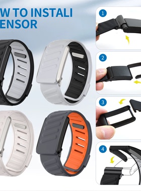 适用Whoop watch手环表带双色运动硅胶手表带whoop 4.0替换手腕带