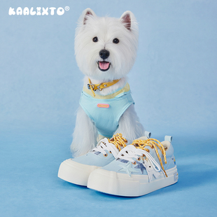 Kaalixto动物系列西高地春日日记帆布鞋厚底增高低帮帆布鞋透气