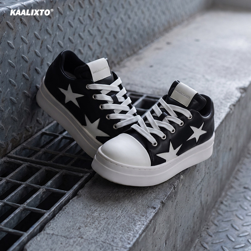 【新品首发】Kaalixto黑白行星低帮增高板鞋休闲时尚秋冬经典百搭