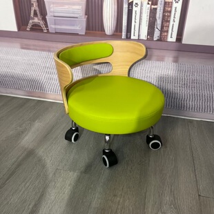 实木小椅子家用矮凳子靠背滑动沙发凳客厅软包换鞋凳溜溜椅矮椅子