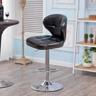 现代简约升降椅家用靠背北欧酒吧手机店前台高脚凳子 吧台椅创意