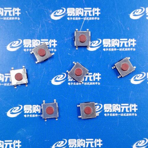 6x6x3.1mm 贴片按键 轻触开关 微动开关 四脚铜脚 红色