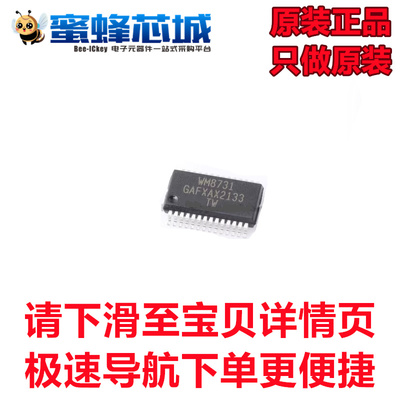 原装正品 WM8731 SSOP28贴片 音频编解码器芯片 WOLFSON
