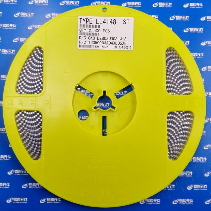 1N4148 SOD-80/SOD523/SOD323/SOD123/SOT23 T4/A6 二极管 整盘