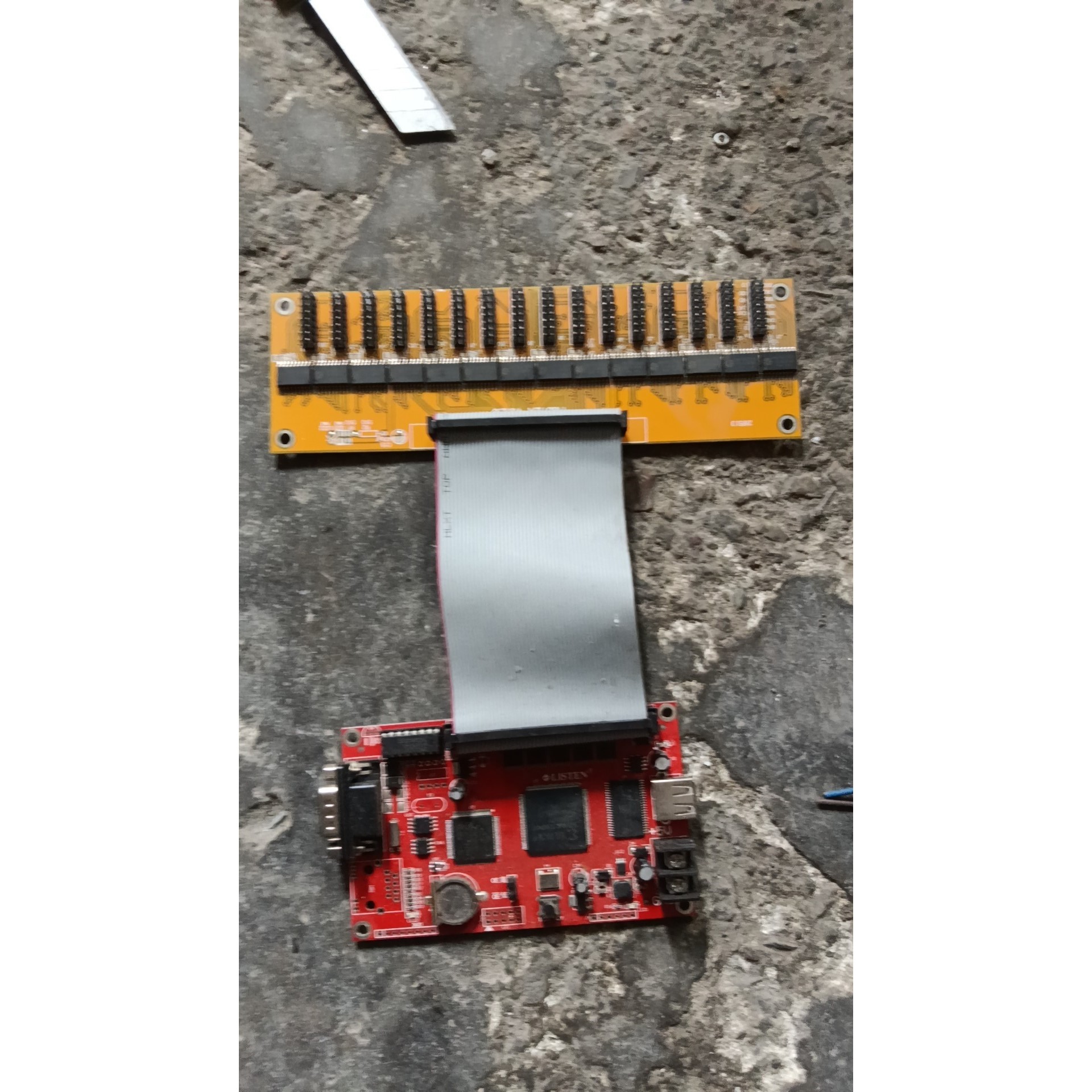 灵信Listen LED显示屏控制卡,带Hub12转接板,拆