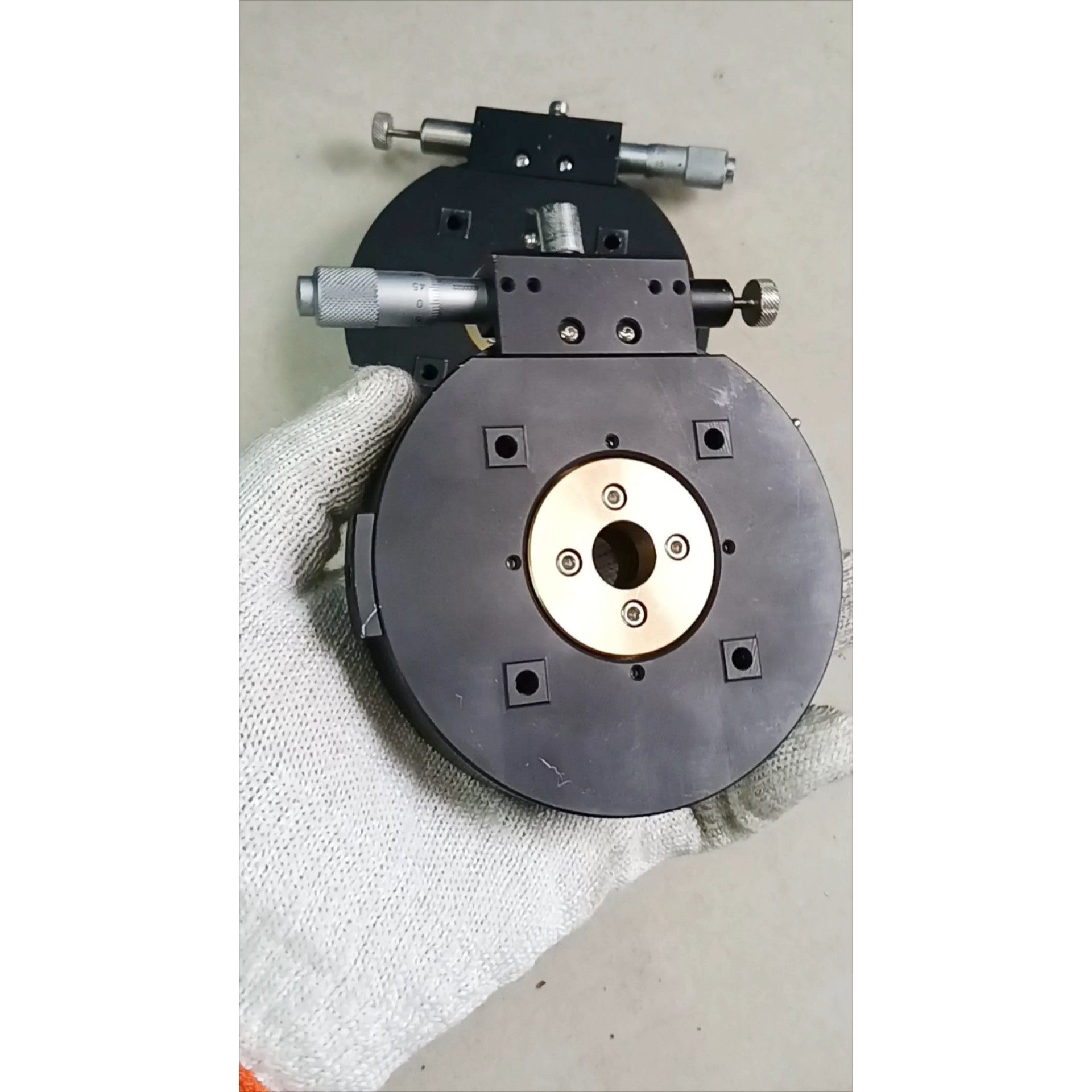 R轴旋转微调平台 回转台 RPG110直径110mm