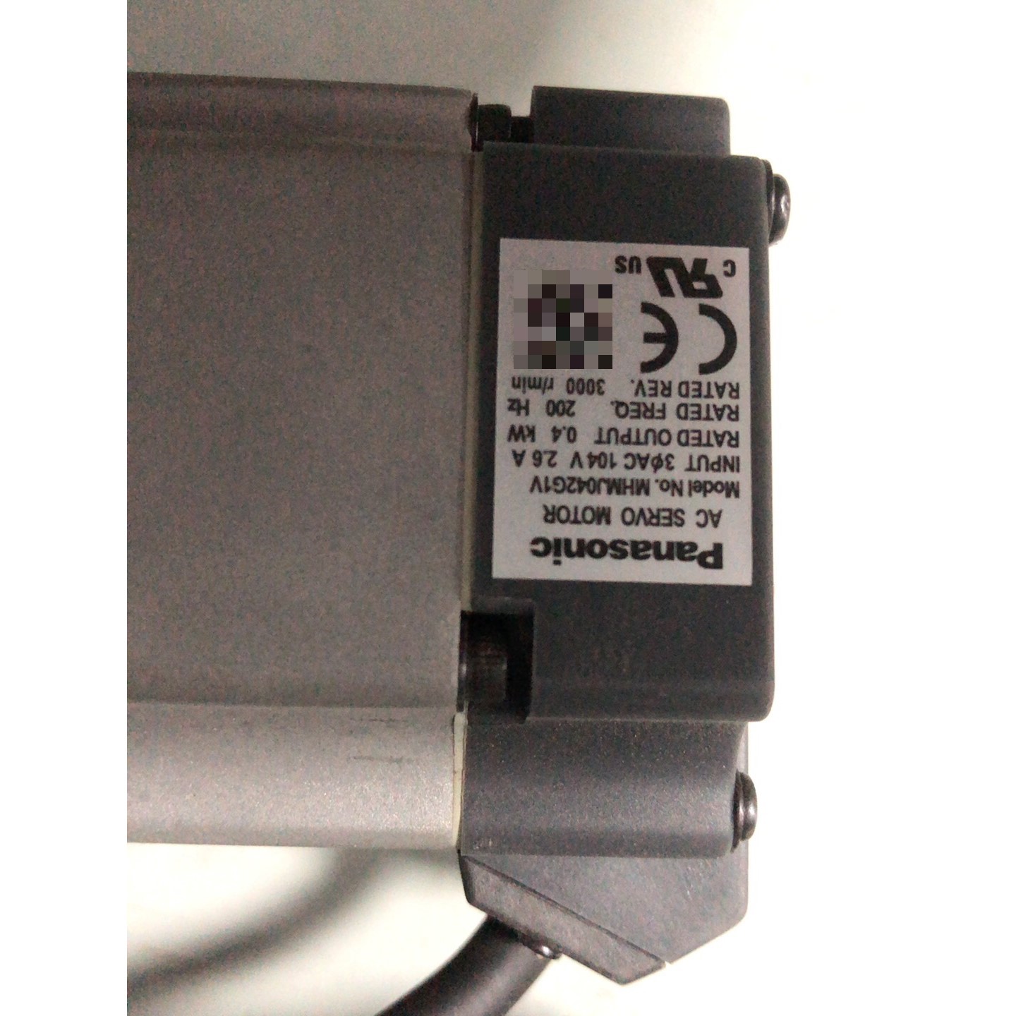 伺服电机 MHMJ042G1V 带刹车 400W