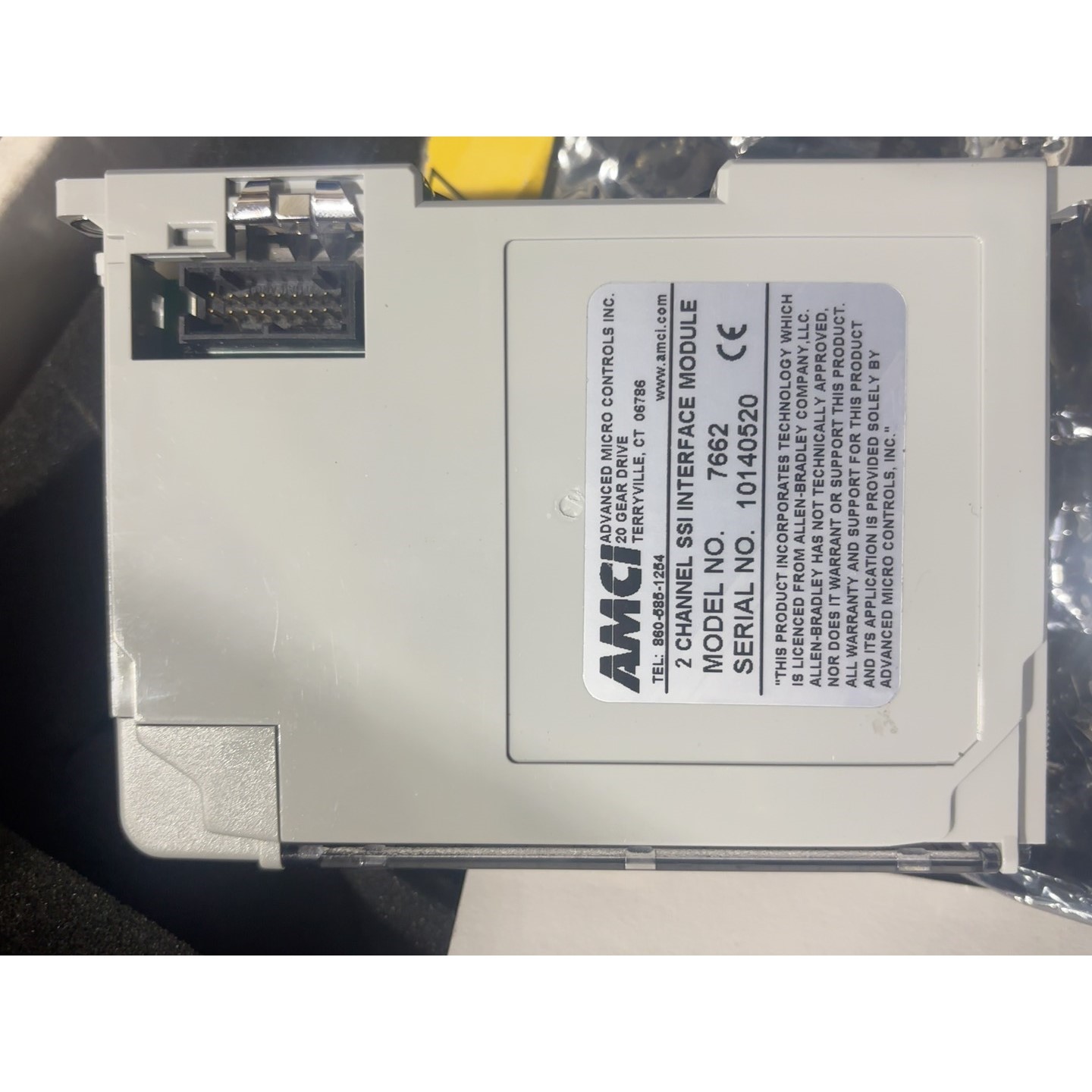 AMCI 2通道SSI接口模块,型号7662,全新拆封.采用