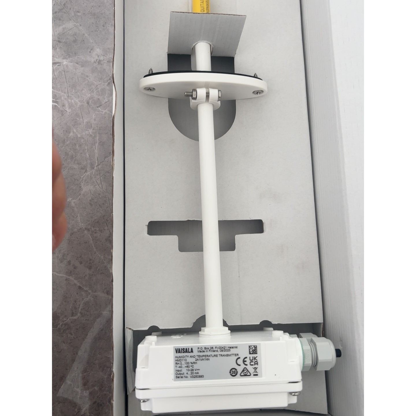 芬兰维萨拉HMD110温湿度传感器,全新原装,带管道安装支架