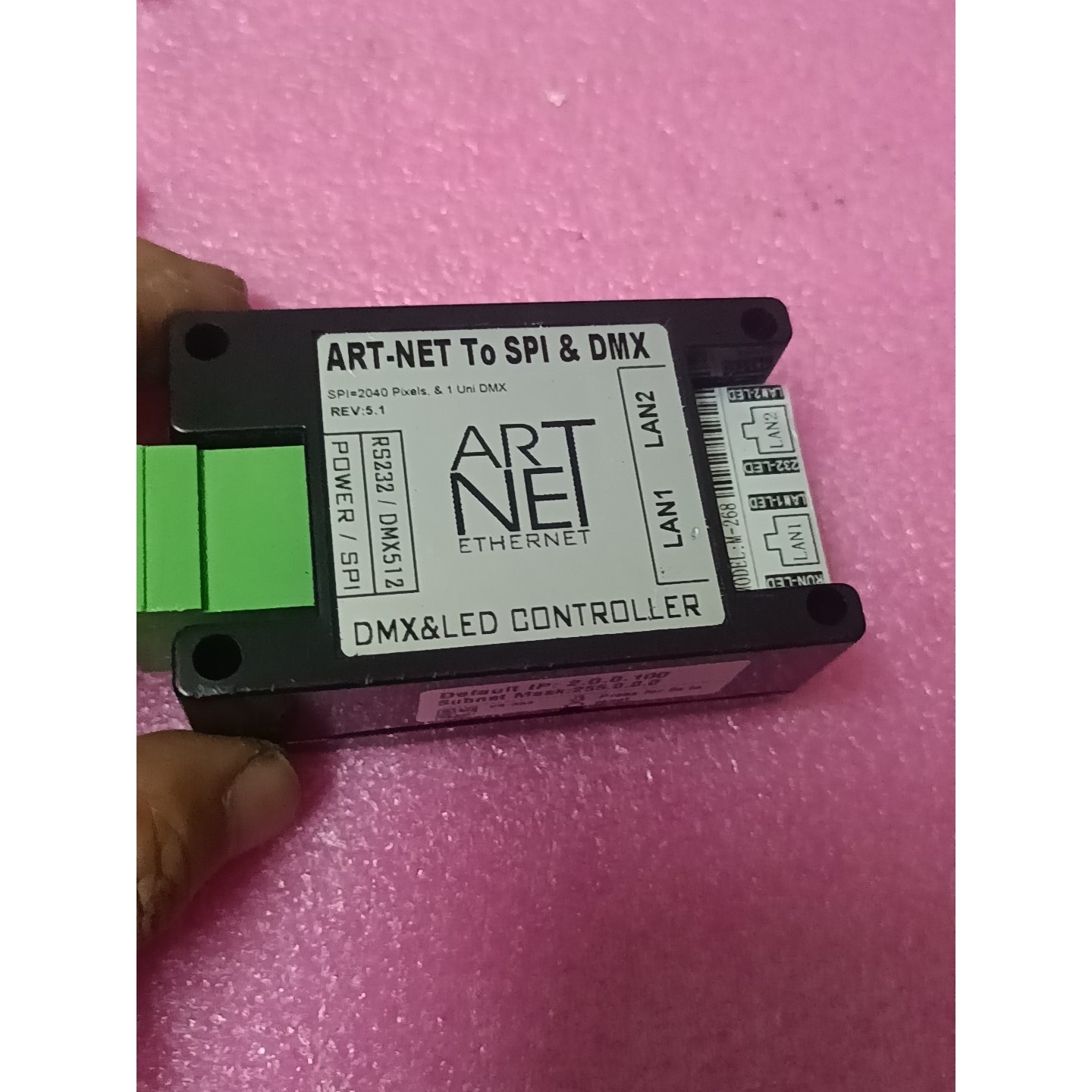 ART-NET转SPI灯带转1路DMX512控制器MADRI