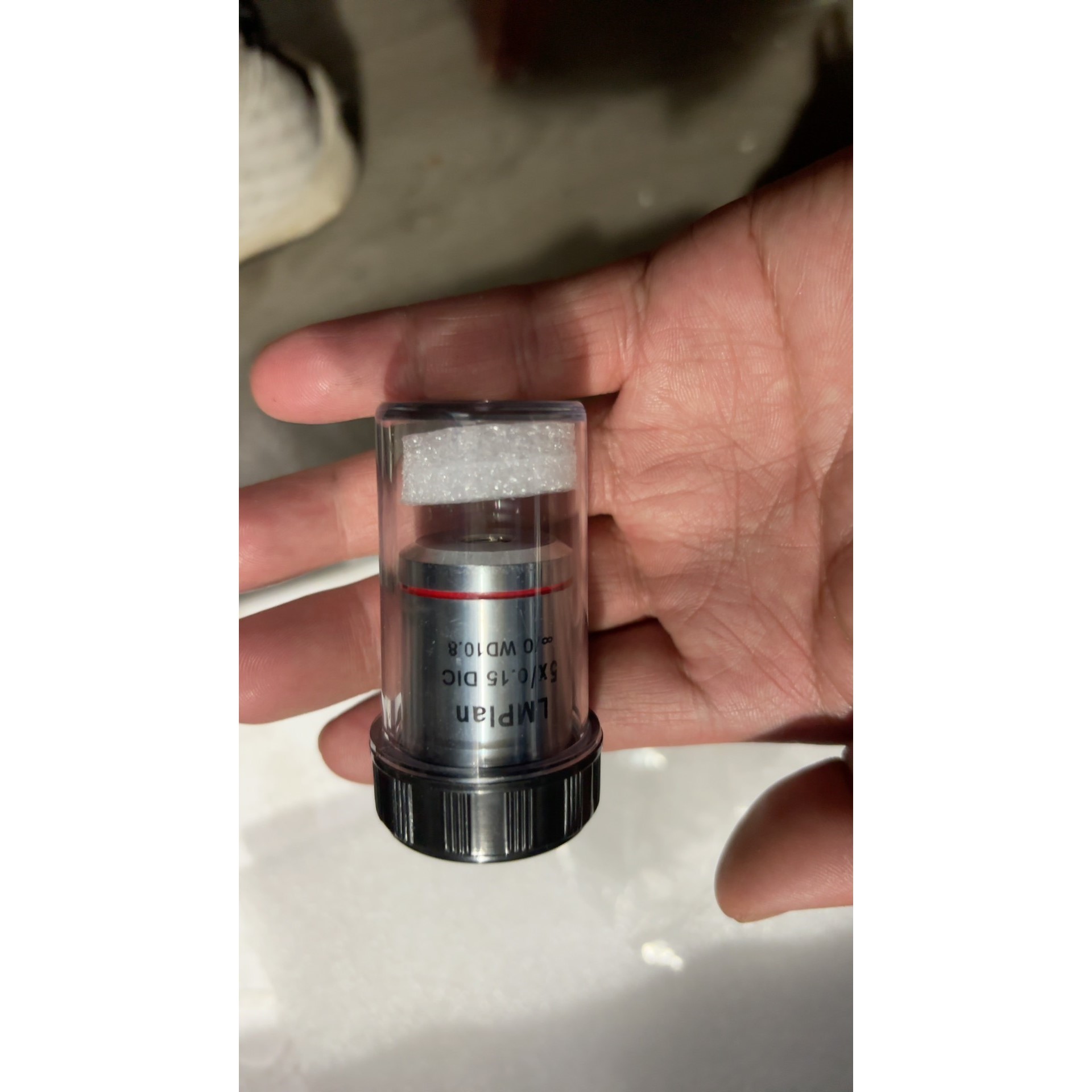 显微镜物镜5X/0.15 DIC,准新,原装正品,标价