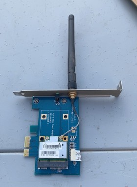 PCI-E无线网卡,AW-NA905型号,状态良好.带有天线