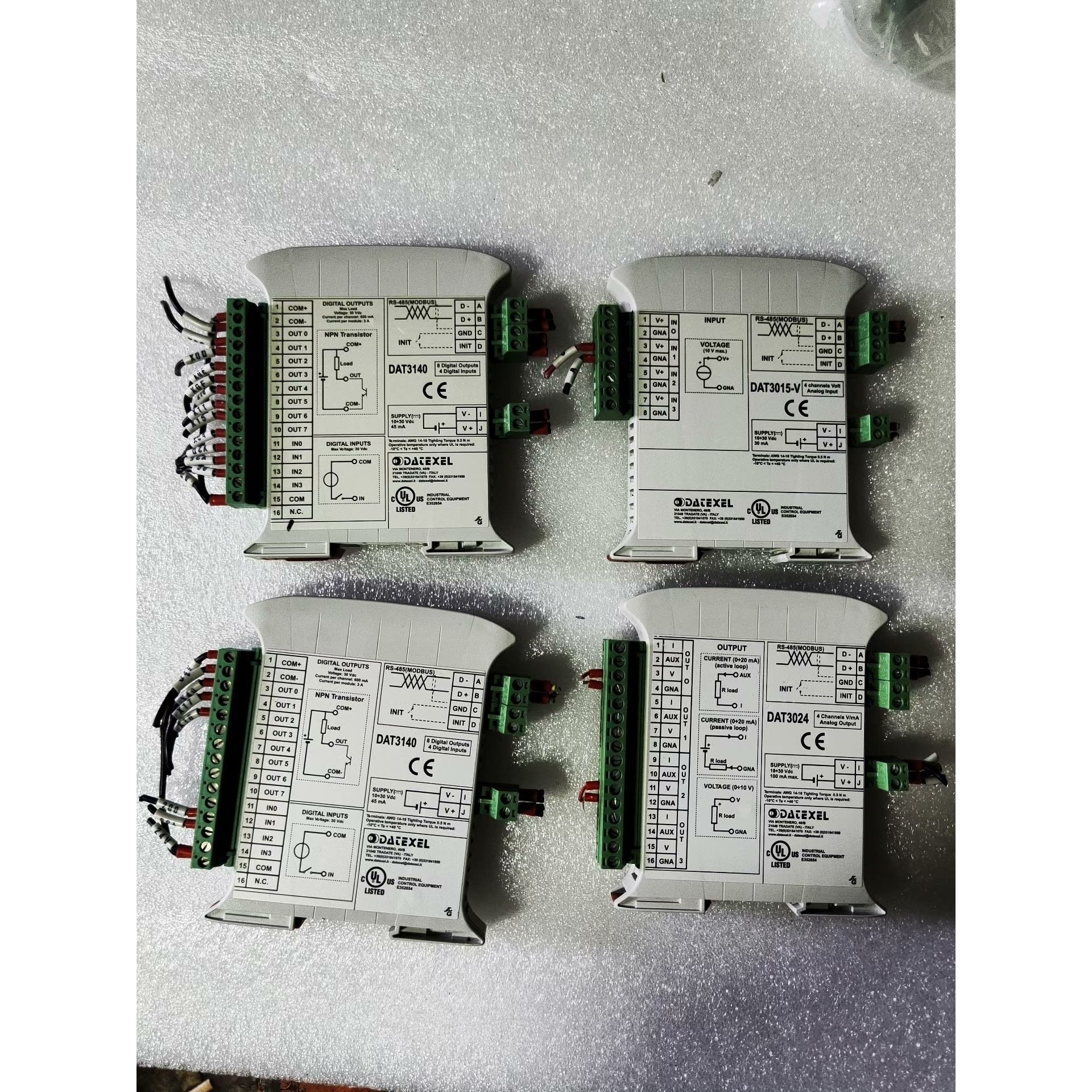 拆机意大利DATEXEL温度变送器模块DAT3140两个,D