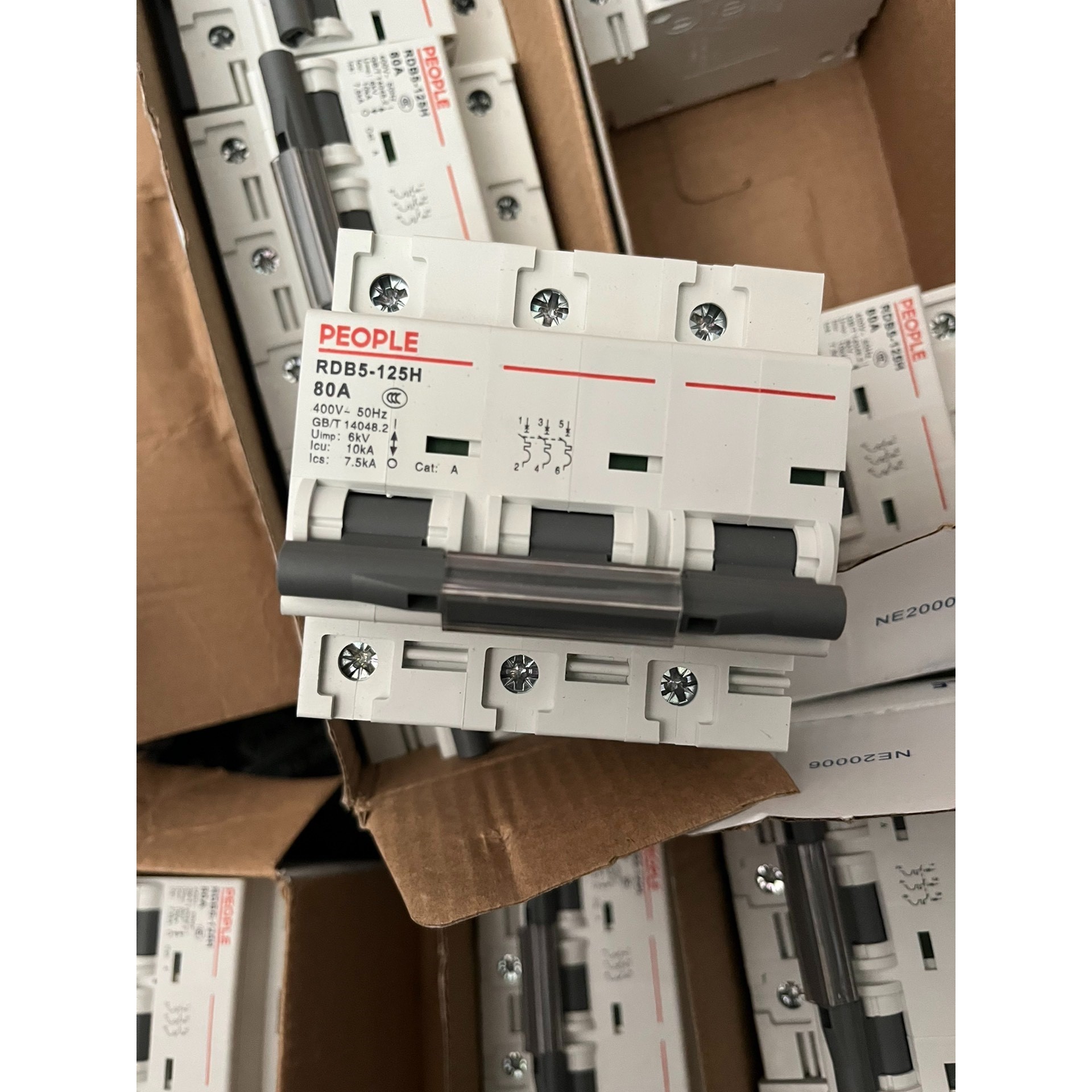 3P小型断路器人民电器小型断路器RDB5-125H,3P/8