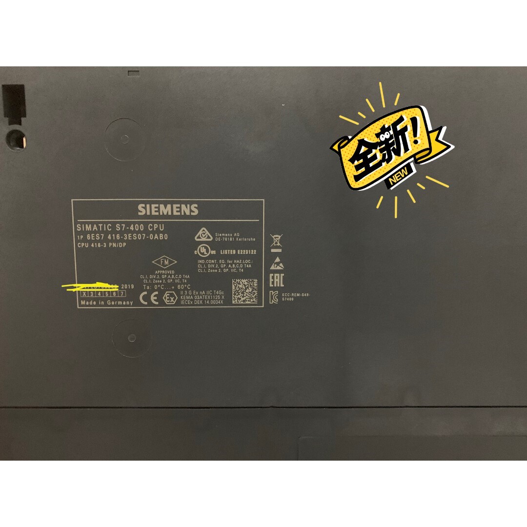6ES7416-3ES07-0AB0  19年 全新裸机,实