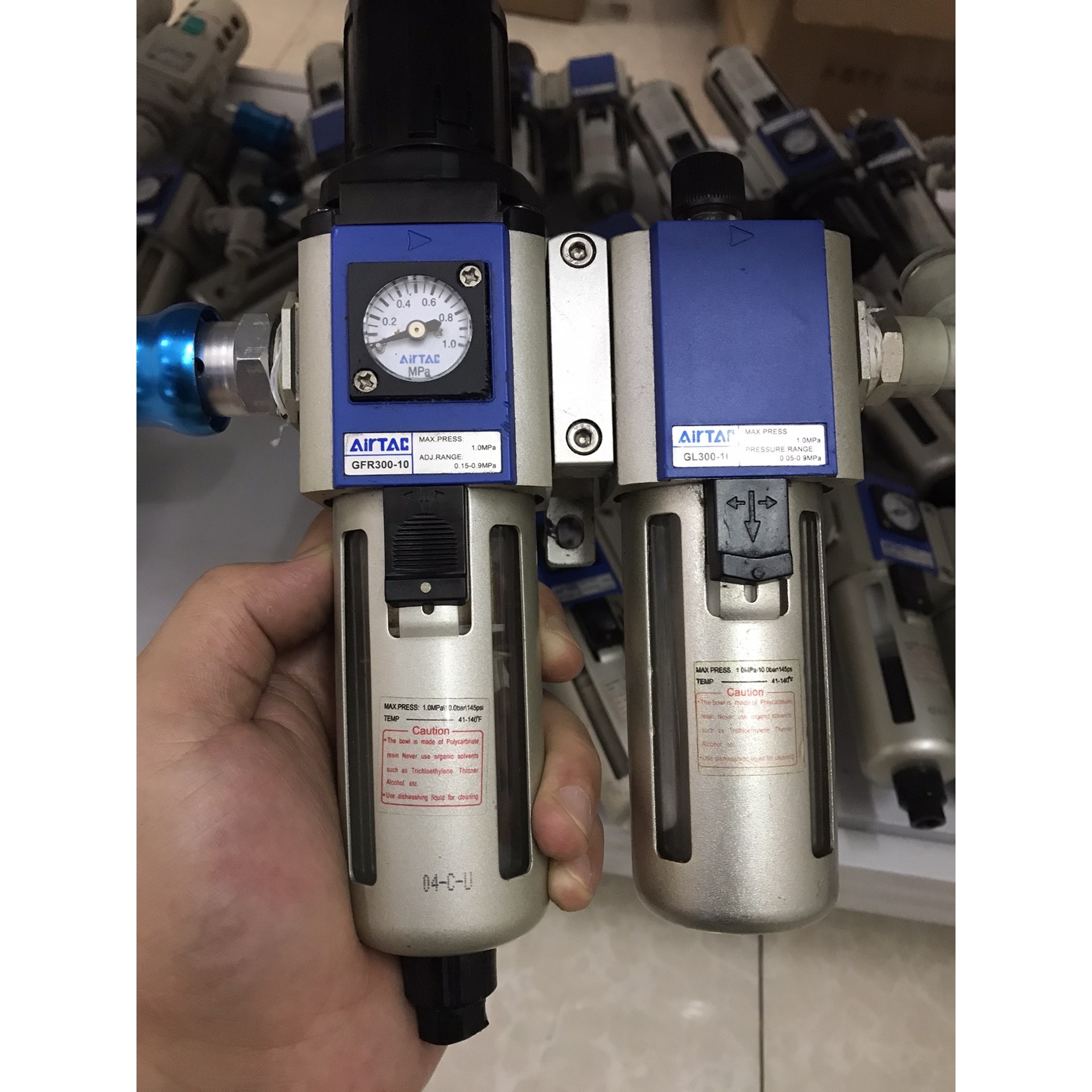 亚德客油水分离器两联件,型号BFR3000+BL3000,成
