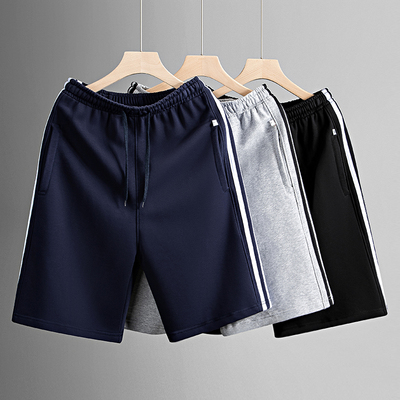 五分裤简约大码三杠款