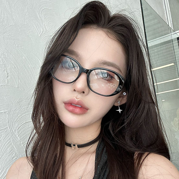 韩版全框圆脸超轻配近视防蓝光
