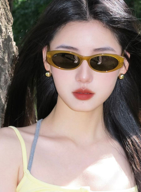 复古欧美辣妹风豹纹猫眼墨镜女潮方圆脸显瘦近视太阳镜高级感法式