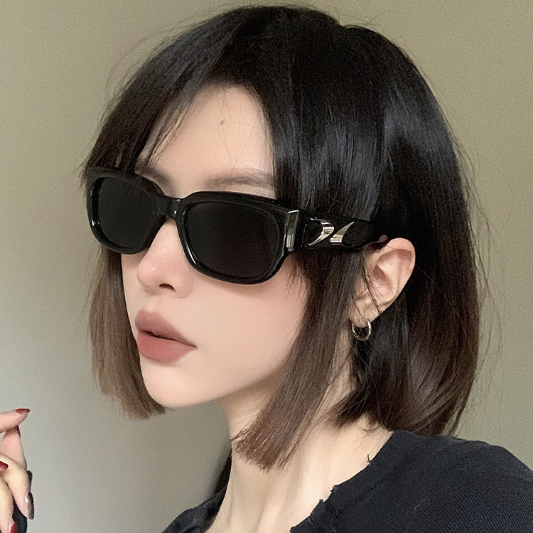 gm墨镜男款个性猫眼灰色复古方框防紫外线近视太阳眼镜女小脸网红