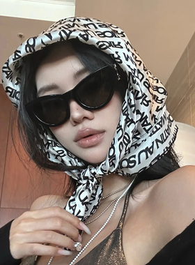 复古猫眼墨镜女款黑色大框高级感2024新款防紫外线方圆脸太阳眼镜