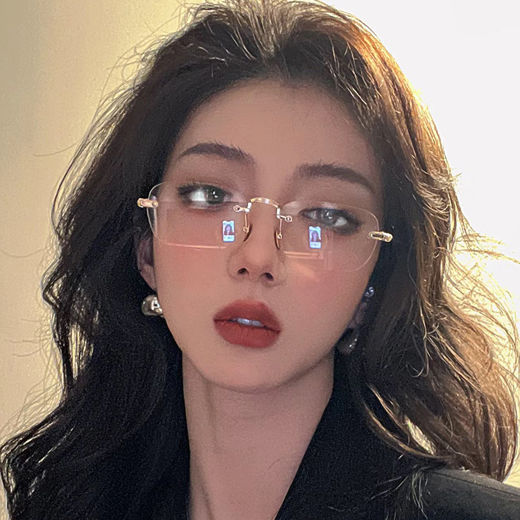 无框欧美风女商务男女款