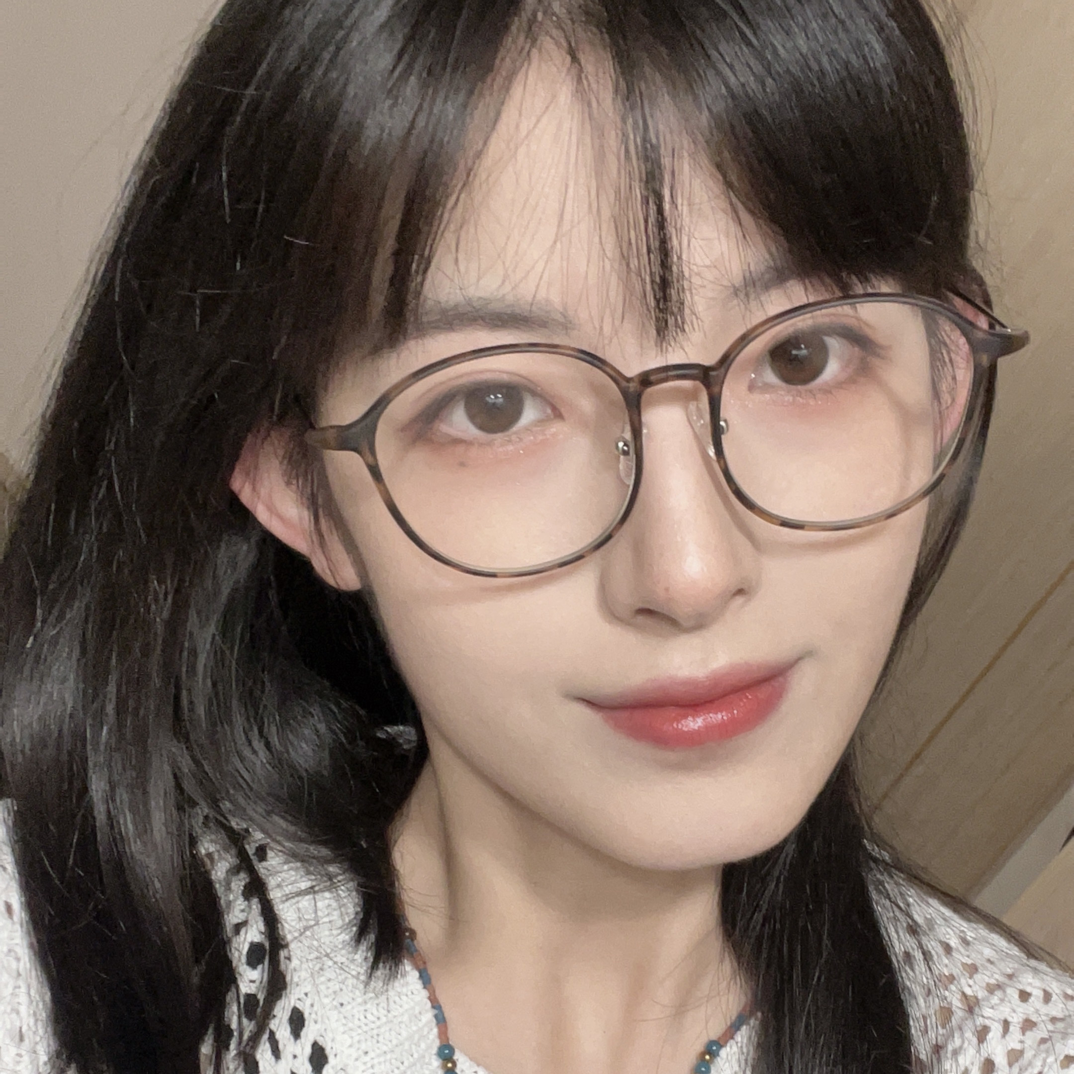 豹纹圆框复古百搭超轻素颜显脸