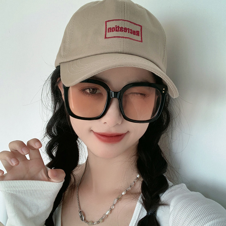 mlc方形复古通用茶色眼镜