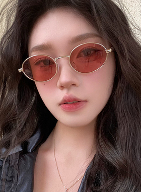 2025复古港风金属墨镜女