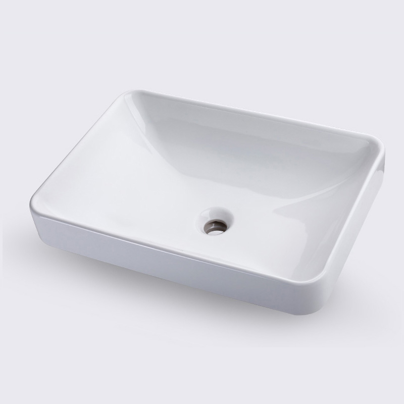 科贝拉勒洗脸盆方形K-5373T-0 拂朗嵌入式时尚脸盆台上盆台中盆