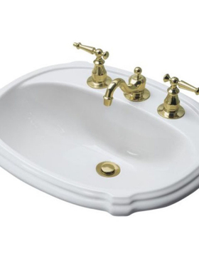 科贝拉勒K-2189T-1/4/8-0 珀特勒 修边式台上台盆洗面盆台中盆